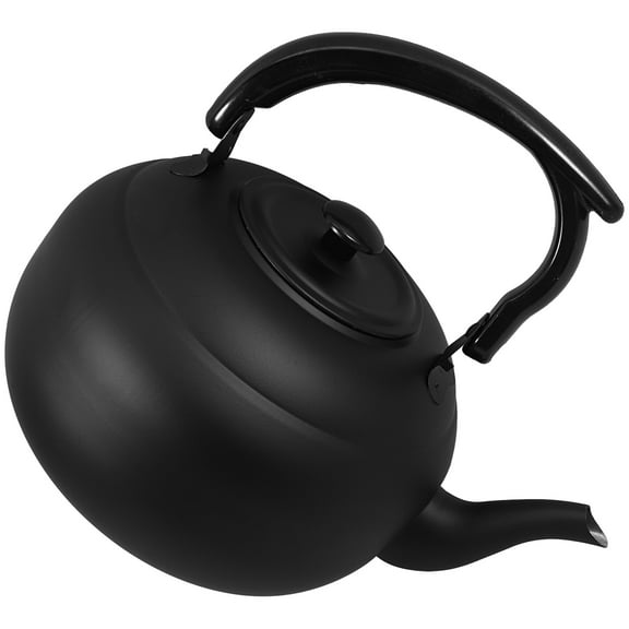 HEANUJJ Black Stainless Steel Tea Kettle with Removable Infuser, Stovetop Teapot for Home Brewing and Tea Making