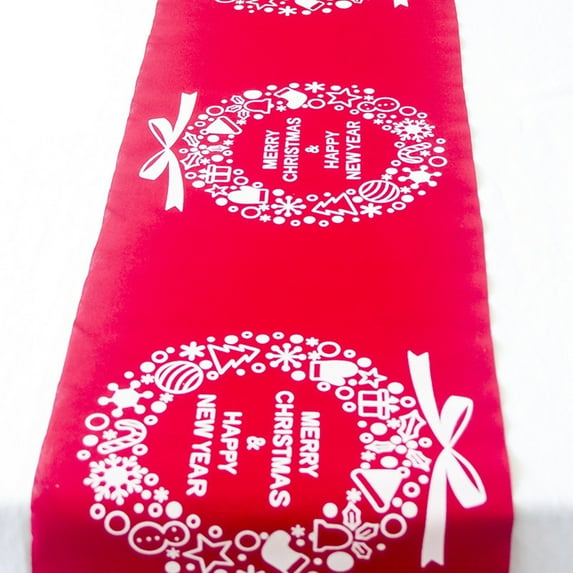 Christmas Tablecloth Print Tablecloth Christmas Tabletop Decorations Christmas Arrangement Long Tablecloth Household Desk Supplies