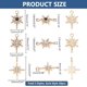 thumbnail image 2 of 60 dijes de estrella, estrella polar, circonita cúbica, colgante de estrella de 3 estilos, dije de estrella de 8 puntas, colgante de diamantes de imitación para hacer pulseras, collares y joyería, 2 of 6