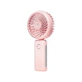 thumbnail image 1 of Ventilador de mano eléctrico USB recargable Billuyoard rosa, 1 of 6