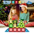 thumbnail image 2 of Mini Magnetic Tiles Travel Set with Metal Storage Box,STEM Christmas Holiday Toy for Kids Ages 3–12, Magnet Toys Gifts for Toddlers Boys & Girls Christmas Birthday, 2 of 8