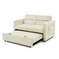 "Muumblus 54.5"" Convertible Futon Sofa Bed for Small Spaces, Pull Out
