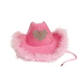 thumbnail image 2 of Sombrero de vaquero rosa Salvador para juegos de rol suministros para fiestas disfraces, 2 of 10