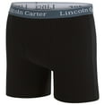 thumbnail image 3 of LINCOLN CARTER Men's Cotton Stretch Boxer Briefs, Pack of 6, Anti-Chafing, Soft, Cooling, Tagless - L, Black, 3 of 7