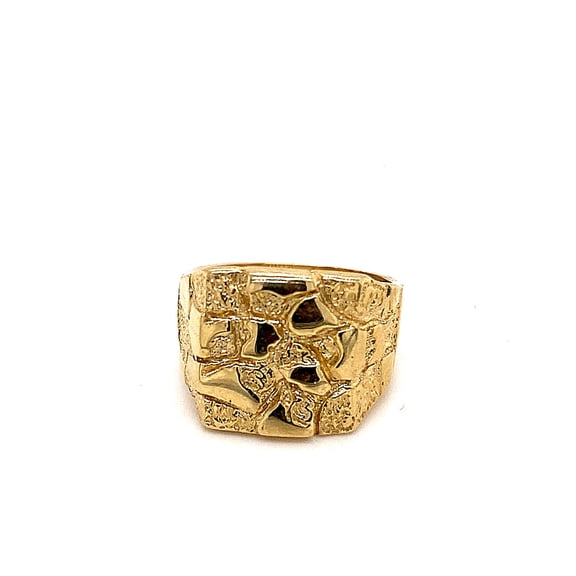14k Gold Nugget Ring
