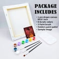 thumbnail image 5 of VOCHIC Canvas Painting Kit Pre Drawn Canvas for Painting for Adults Party Party Kits Paint and Sip Party Supplies 8x10 Canvas to Paint Chic Girl 8 Acrylic Colors,3 Brush,1 Pallet Paint Art Set, 5 of 5