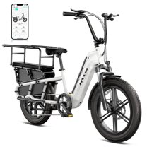 TST Electric Bike, Peak 1500W E-Mountain Bike, 48V/15AH Battery UL2849, 20" Fat Tire Ebike, 28mph Fast Cargo Ebikes, Electric Bicycle