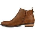 thumbnail image 3 of Journee Womens Ellis Inside Zip Stacked Heel Booties, 3 of 9