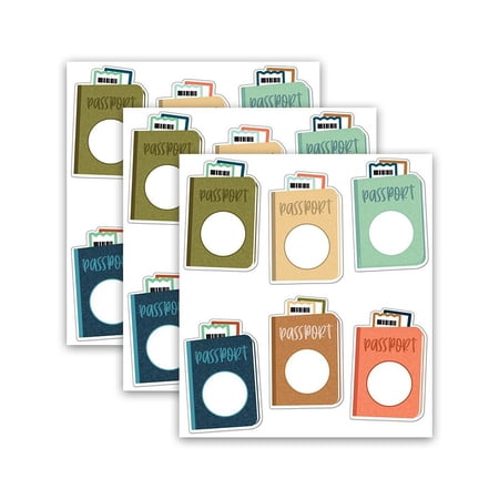 Carson Dellosa Education Let s Explore Passports Cut-Outs 36 Per Pack 3 Packs