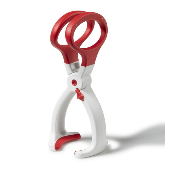 Starfrit Jar Lifter, Spring-Loaded One-Hand Use, Non-Slip Grip, Canning Tool for Lifting Jars, Free Standing, Locking Handle, Dishwasher Safe, Canning Accessory