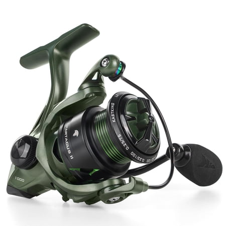 Spartacus Ii Spinning Reel - Sealed Carbon Fiber 22lbs Max Drag 7+1 Stainless Bb For Saltwater&freshwater 5.2:1 Gear Ratio Size 500&1000 Ice Fishing