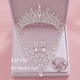 thumbnail image 3 of Juego de 3 tocados para novia, collar y corona, caja de accesorios para boda, accesorios para tocados de boda, 3 of 6
