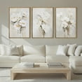 thumbnail image 3 of Beige Floral Wall Art Neutral Flower Wall Decor for Living Room Bedroom Dining Room 16x24 Inch Set of 3, 3 of 7