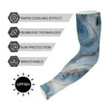 thumbnail image 5 of ALAZA Golden and Blue Marble UV Sun Protection Arm Sleeves UPF 50+ Compression Cooling Sleeve 1 Pair, 5 of 7