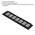 thumbnail image 4 of Cubierta de Ventilación Rectangular Uxcell 12"x3" con Rejilla y Tornillos para Gabinete Negra, 4 of 6