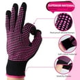 thumbnail image 4 of 2 guantes resistentes al calor con protuberancias de silicona (nuevos y mejorados), guantes profesionales a prueba de calor para peinar el cabello, rizador, plancha, cepillos de aire, 4 of 8
