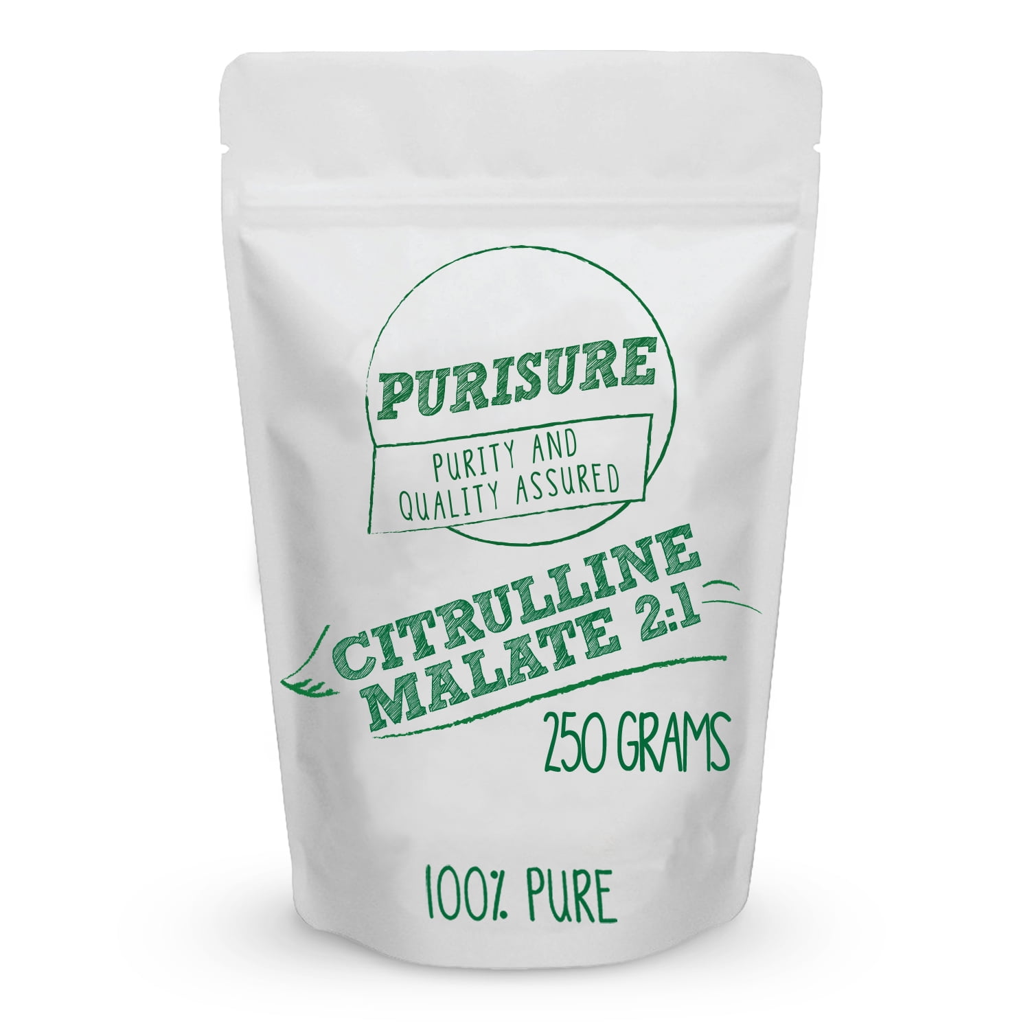 Purisure Citrulline Malate 21 Powder Vegan LCitrulline Supplement for Muscular Strength