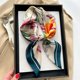 thumbnail image 3 of Bufanda cuadrada de seda con estampado de lujo para mujer, chal para el cuello, para primavera, para mujer, 70 cm, pañuelo para el pelo, para la cabeza, para la muñeca, hijab, 3 of 5