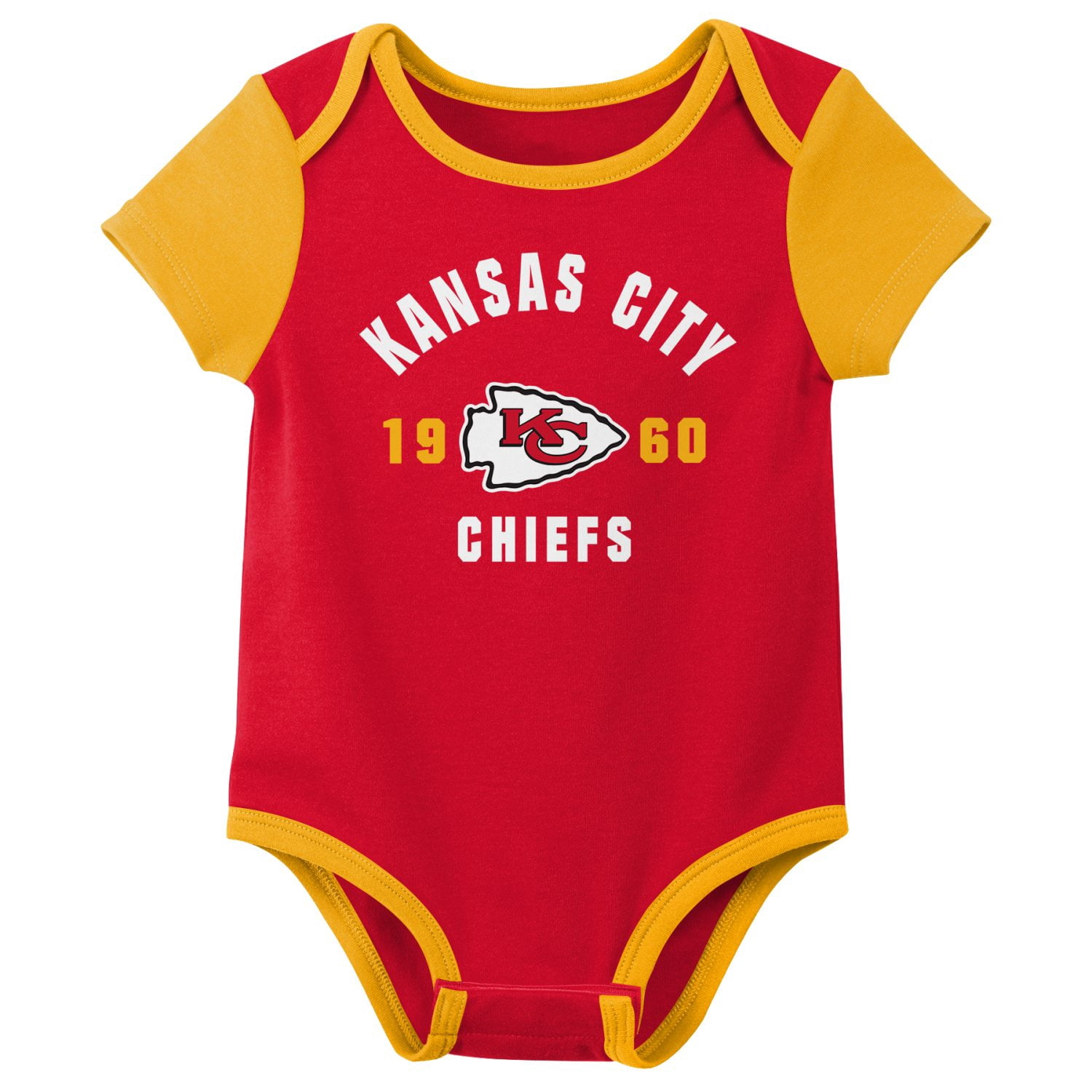KANSAS CITY CHIEFS NFL Infant Boys 3 Pack Onesie Game Day Fan Apparel