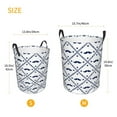 thumbnail image 3 of Picia Hipster Mustache Large Laundry Basket, Waterproof, Freestanding Laundry Hamper, Collapsible Tall Clothes Hamper with Extended Handles-Small, 3 of 8