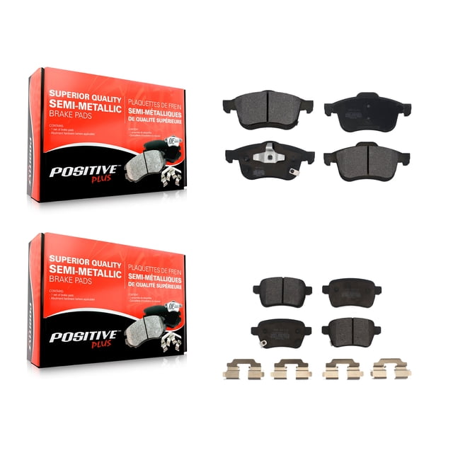 Positive Plus Front Rear Semi-Metallic Brake Pads Kit for Car 2014-2020 Fiat 500L KPF-100264