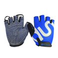 thumbnail image 1 of Naiovety BOODUN Fshion Guantes de ciclismo Gel Bicicleta Carreras Deporte Carretera Montaña Medio dedo Transpirable Fitness Mitten Guantes de ciclismo Ciclismo Azul XL Naiovety HW4060-06, 1 of 5