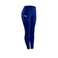 thumbnail image 3 of Leggings Pantalones Elásticos De Yoga De Cintura Alta Fitness Deportes Trajes De Mujer, Azul, L Vogacara  AP002120-03, 3 of 5