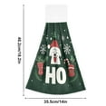 thumbnail image 6 of Yayeee Kitchen Hanging Hand Towels Set of 2 with Loop Bathroom Absorbent Tie Towel, Christmas Dog, 6 of 7
