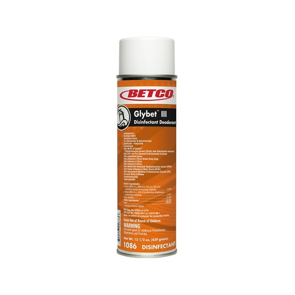Betco Glybet III Disinfectant Citrus Bouquet Scent 15.5 Oz. 12/Carton 10862300