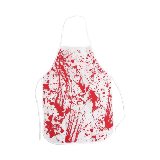 KAKOWELY 1 pieza de disfraz de carnicero sangriento de Halloween, delantal de chef de cocina aterrador, accesorios de fiesta