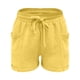 thumbnail image 3 of MKLEKYY Pantalones Cortos Para Mujer, Moda De Verano, Cintura Alta, Pierna Recta, Deportivos, Informales, Holgados, Con Cordón, Con Bolsillos, Banda Elástica, Para Ocio, 3 of 4