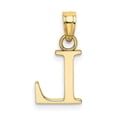thumbnail image 4 of Auriga Fine Jewelry 10K Yellow Gold Solid Block Letter L Initial Pendant for Women, 4 of 5