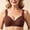 c01Brown, variant on Women's Front Clasp Closure Bras No Underwire Anti-Sagging Push Up Bralettes Seniors Comfort Wireless Full Coverage Bra Beige 95C