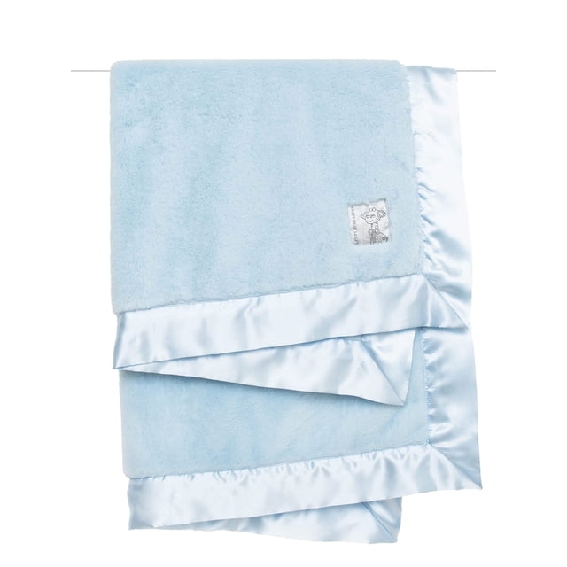 Manta para bebé Little Giraffe Posh Mink 74 x 89 cm, color azul
