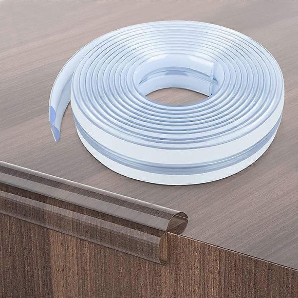 (2M)Silicone Edge Protector Strip, Edge Protector Strip Clear Soft Corner Protectors for Kids, Corner Protectors Furniture Table Edge Protectors Corne