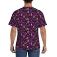 thumbnail image 3 of Bixox Men's Mardi Gra2 Printed Short Sleeve Skinny Athletic T-Shirt, 3 of 6