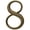Multicolor, variant on Baldwin 90678190# 8 House Number Flat, Black