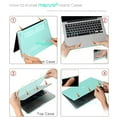 thumbnail image 3 of mosiso plastic hard shell case cover only compatible older version macbook pro retina 13 inch (model: a1502 & a1425) (release 2015 - end 2012), rose quartz, 3 of 3