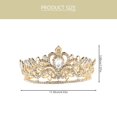 thumbnail image 4 of HLONK Rhinestone Wedding Tiara Headband for Wedding and Birthday, 4 of 6