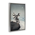 thumbnail image 4 of Stupell Industries Classic Japanese Birds Animals Painting Gray Floater Framed Canvas Art Print Wall Art, 21 x 31, 4 of 10