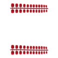 thumbnail image 2 of Uñas postizas de ataúd cortas Minnieouse 24 piezas 27 rojo cereza, 2 of 6