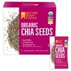 BetterBody Foods Organic Chia Seed Singles, 1.48 Oz, 8 Pack