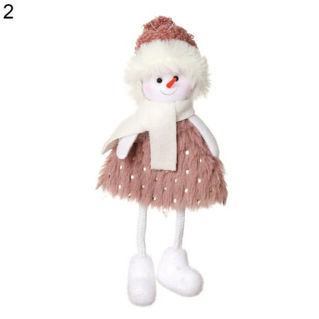 

Shulemin Hanging Pendant Christmas Theme Design Comfortable Touch Fabric Xmas Tree Ornament for Shelf