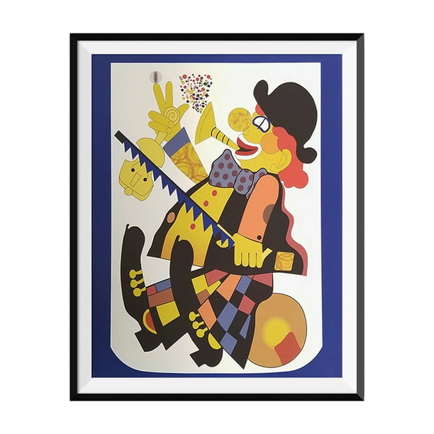 Affiche Clown le Bureau Jim et Pam Halfpert Peinture Effrayant Maison Dunder Mifflin Inc. Papier Société Cadeau Prop