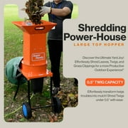 SuperHandy Small Branch Chipper Leaf Mulcher - 120VAC 60Hz Electric Shredder