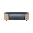 thumbnail image 5 of Noble House Scandinavian Elevated Large Dog Bed, Pet Sofa with Solid Wood Frame, Dark Gray and Natural, 5 of 11