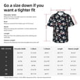 thumbnail image 3 of KLL Men's Hawaiian Shirt Short Sleeve Button Down Beach Shirts-Cartoon Sharks, 3 of 5