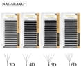thumbnail image 2 of NAGARAKU Floración automática Forma de W Floración 3D 4D 5D 6D Ventiladores prefabricados Extensiones de pestañas Luz suave natural Pestañas individuales Dengxun unisex, 2 of 2