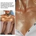 thumbnail image 4 of Glitter Spray, Highlight Glitter Spray Shiny Effect Liquid Texture Sparkling  For Shoulder For Stage Makeup, 4 of 8