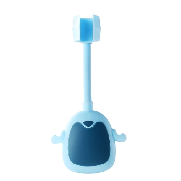 Worallymy - Soporte para cabezal de ducha de plástico para baño, soporte ajustable para cabezal de ducha, montaje en pared, color azul Worallymy JD735801205